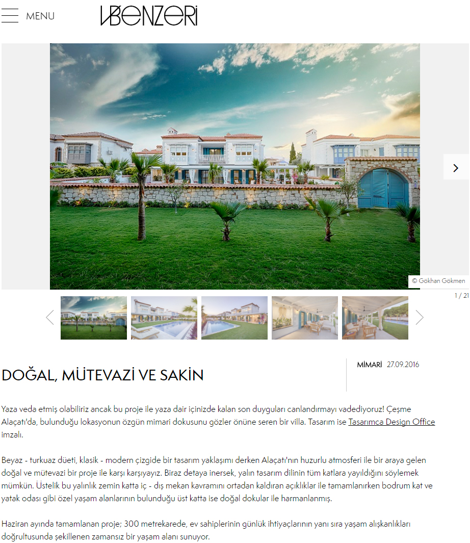 Alaçatı Villa’’ is in Vbenzeri !