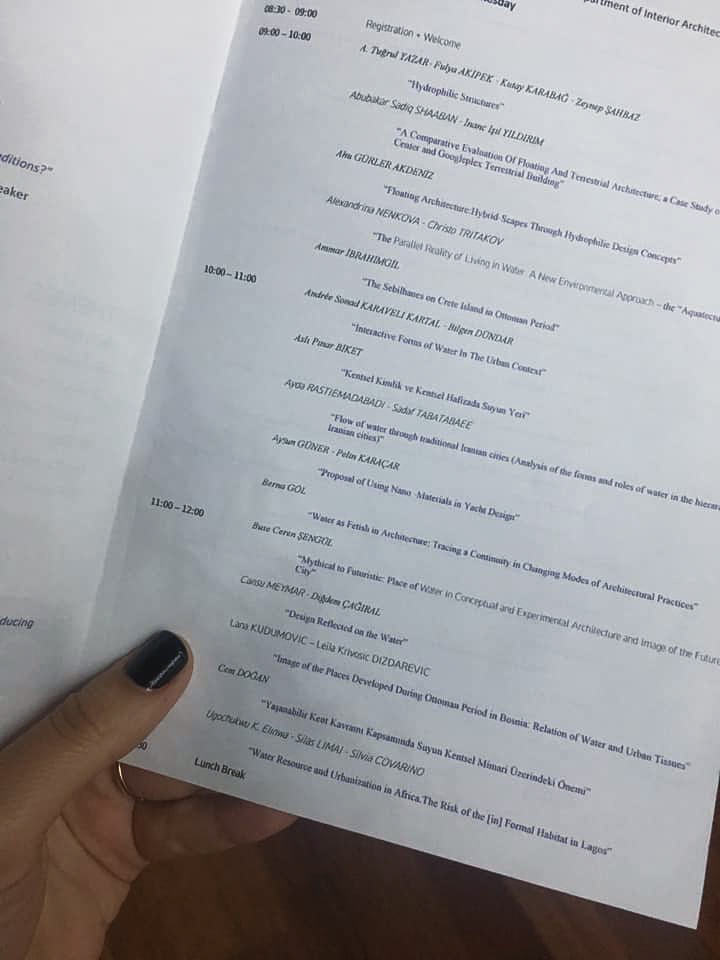 1'st International Symposium Of ‘’Design For Living With Water’’